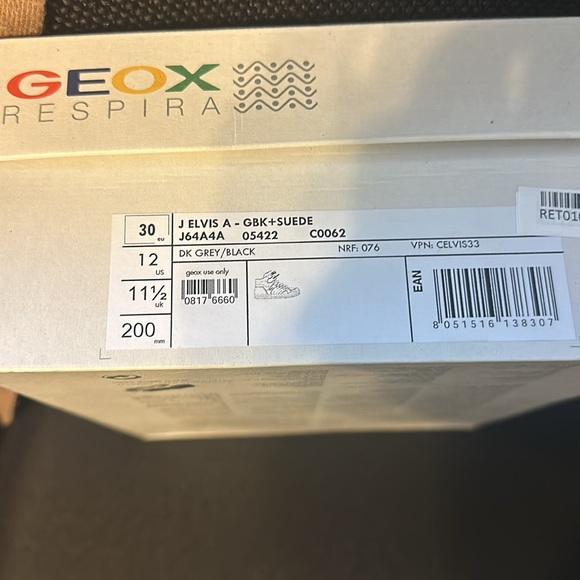 New Geox high tops size 12 - Picture 4 of 4